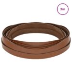 vidaXL Kožený remienok Hnedá 200 x 1,5 cm Koža – Obrázok 2
