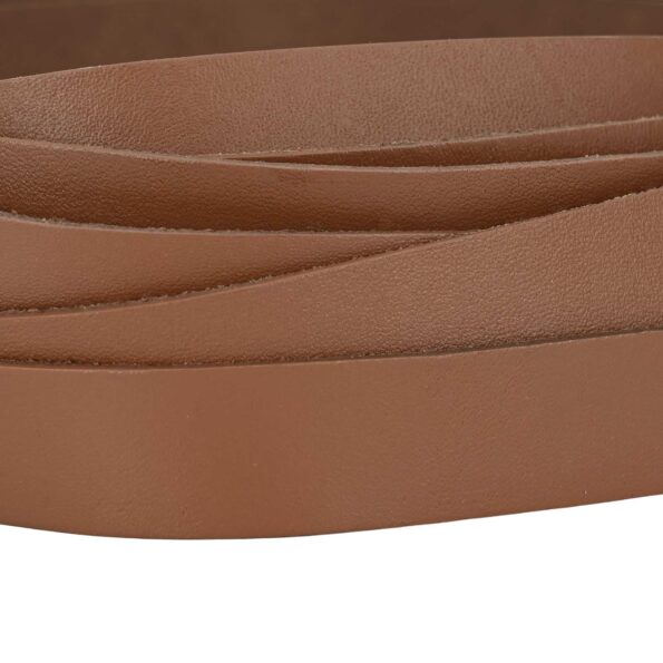 vidaXL Kožený remienok Hnedá 500 x 2 cm Koža – Obrázok 4