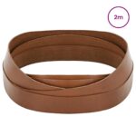 vidaXL Kožený remienok Hnedá 200 x 3,5 cm Koža – Obrázok 2