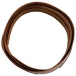 vidaXL Kožený remienok Hnedá 200 x 4 cm Koža – Obrázok 3
