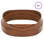 vidaXL Kožený remienok Hnedá 500 x 4 cm Koža – Obrázok 2