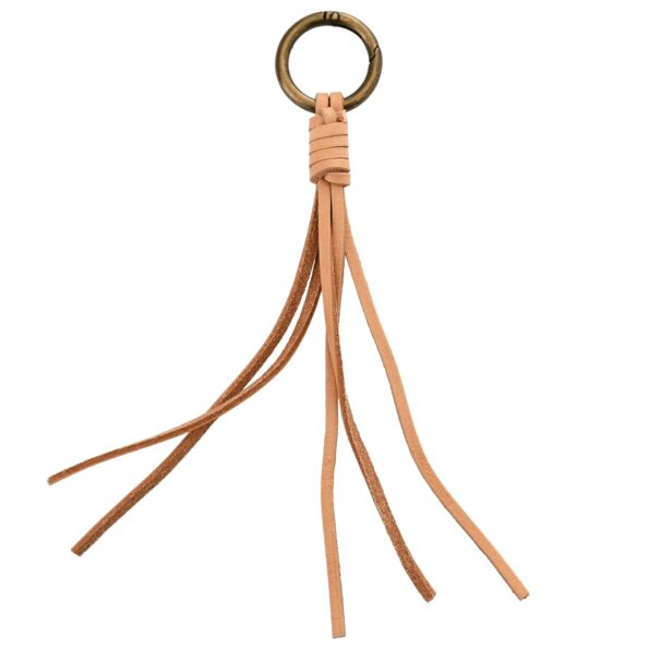 vidaXL Kožený remienok Svetlohnedá 200 x 0,4 cm Koža – Obrázok 6
