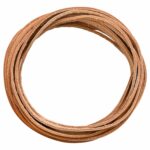 vidaXL Kožený remienok Svetlohnedá 200 x 0,8 cm Koža – Obrázok 3