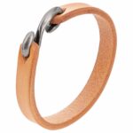 vidaXL Kožený remienok Svetlohnedá 200 x 0,8 cm Koža – Obrázok 6