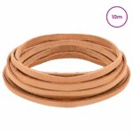 vidaXL Kožený remienok Svetlohnedá 1000 x 0,8 cm Koža – Obrázok 2