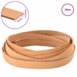 vidaXL Kožený remienok Svetlohnedá 1000 x 1 cm Koža – Obrázok 8