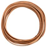 vidaXL Kožený remienok Svetlohnedá 200 x 1,5 cm Koža – Obrázok 3