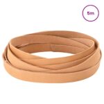 vidaXL Kožený remienok Svetlohnedá 500 x 2 cm Koža – Obrázok 2