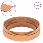 vidaXL Kožený remienok Svetlohnedá 500 x 3,5 cm Koža – Obrázok 8