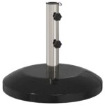vidaXL Základňa na slnečník pre pól 40-50 mm 26.75 kg Čierna – Obrázok 2