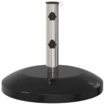 vidaXL Základňa na slnečník pre pól 40-50 mm 26.75 kg Čierna – Obrázok 4