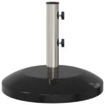 vidaXL Základňa na slnečník pre pól 40-50 mm 26.75 kg Čierna – Obrázok 5