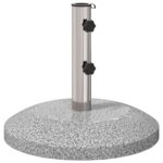 vidaXL Základňa na slnečník pre pól 40-50 mm 26.45 kg Sivá – Obrázok 2