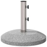 vidaXL Základňa na slnečník pre pól 40-50 mm 26.45 kg Sivá – Obrázok 5