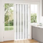 vidaXL Záves proti hmyzu z chenille Svetlo šedá a biela 90 x 220 cm