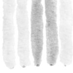vidaXL Záves proti hmyzu z chenille Svetlo šedá a biela 90 x 220 cm – Obrázok 5