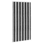 vidaXL Záves proti hmyzu z chenille Šedá a čierna 118 x 220 cm 100% PP – Obrázok 2