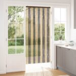 vidaXL Záves proti hmyzu z chenille Tmavohnedá a béžová 90 x 200 cm