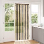 vidaXL Záves proti hmyzu z chenille Tmavohnedá a béžová 90 x 220 cm