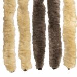 vidaXL Záves proti hmyzu z chenille Tmavohnedá a béžová 90 x 220 cm – Obrázok 5