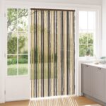 vidaXL Záves proti hmyzu z chenille Tmavohnedá a béžová 118 x 220 cm