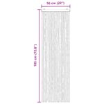 vidaXL Záves proti hmyzu z chenille Hnedá a béžová 56 x 185 cm 100% PP – Obrázok 6