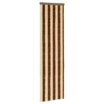 vidaXL Záves proti hmyzu z chenille Hnedá a béžová 56 x 200 cm 100% PP – Obrázok 2