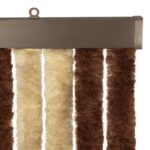 vidaXL Záves proti hmyzu z chenille Hnedá a béžová 56 x 200 cm 100% PP – Obrázok 4