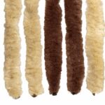 vidaXL Záves proti hmyzu z chenille Hnedá a béžová 56 x 200 cm 100% PP – Obrázok 5