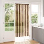 vidaXL Záves proti hmyzu z chenille Hnedá a béžová 90 x 200 cm 100% PP
