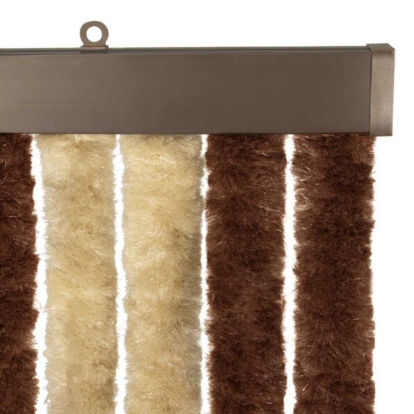 vidaXL Záves proti hmyzu z chenille Hnedá a béžová 100 x 200 cm – Obrázok 4