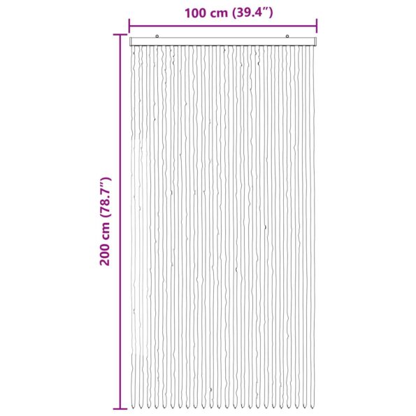 vidaXL Záves proti hmyzu z chenille Hnedá a béžová 100 x 200 cm – Obrázok 6