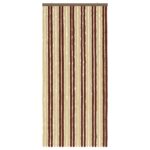 vidaXL Záves proti hmyzu z chenille Hnedá a béžová 100 x 220 cm – Obrázok 3