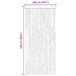 vidaXL Záves proti hmyzu z chenille Hnedá a béžová 100 x 220 cm – Obrázok 6