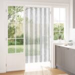 vidaXL Záves proti hmyzu z chenille Šedý a biely 90 x 200 cm 100% PP