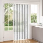 vidaXL Záves proti hmyzu z chenille Šedý a biely 100 x 220 cm 100% PP