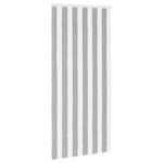 vidaXL Záves proti hmyzu z chenille Šedý a biely 100 x 220 cm 100% PP – Obrázok 2