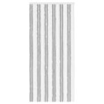 vidaXL Záves proti hmyzu z chenille Šedý a biely 100 x 220 cm 100% PP – Obrázok 3