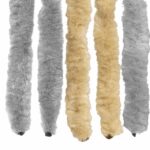 vidaXL Záves proti hmyzu z chenille Šedá a béžová 118 x 220 cm 100% PP – Obrázok 5
