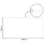 vidaXL Solárny kryt na bazén 1000 x 500 cm 110 μm Štvorcový PE Modrá – Obrázok 7