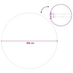 vidaXL Solárny kryt bazéna vysoká kvalita Ø 488 cm 200 μm Okrúhly PE – Obrázok 7