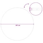 vidaXL Solárny kryt bazéna vysoká kvalita Ø 381 cm 200 μm Okrúhly PE – Obrázok 7