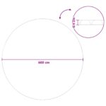 vidaXL Solárny kryt bazéna vysoká kvalita Ø 600 cm 200 μm Okrúhly PE – Obrázok 8