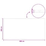 vidaXL Solárny kryt na bazén 800 x 400 cm 110 μm Štvorcový PE Čierna – Obrázok 7