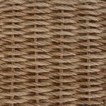 vidaXL Záhradný stôl Beige a čierna 55 x 55 x 37 cm PE ratan a sklo – Obrázok 7
