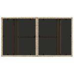 vidaXL Záhradný stôl Béžová 100 x 55 x 37 cm PE ratan a sklo – Obrázok 6