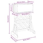 vidaXL Vertikálny záhradný trellis Sivá 48 x 30 x 70,5 cm – Obrázok 10