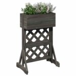 vidaXL Vertikálny záhradný trellis Sivá 48 x 30 x 70,5 cm – Obrázok 3