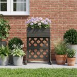 vidaXL Vertikálny záhradný trellis Sivá 48 x 30 x 70,5 cm – Obrázok 4