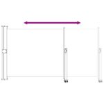 vidaXL Bočný markíz 160 x 300 cm Obdĺžnikový Antracitová – Obrázok 7